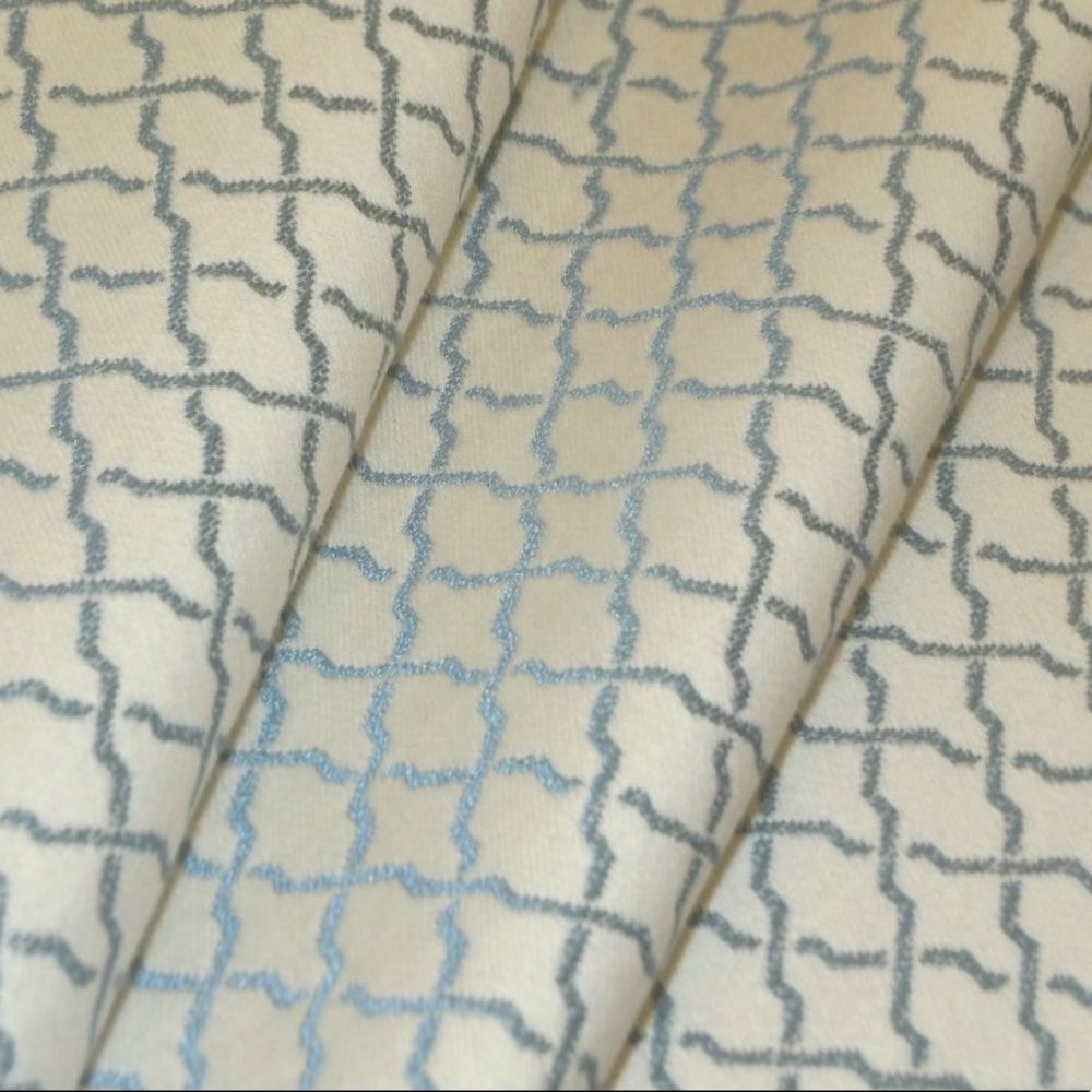 9 YDS - Provential French Blue Stitched Modern Design